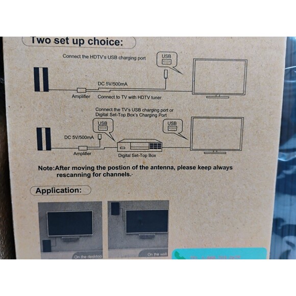 2023 Newest TV Antenna Up 550+ Miles, Antenna Tv Digital HD Indoors And Outdoors - Picture 12 of 16